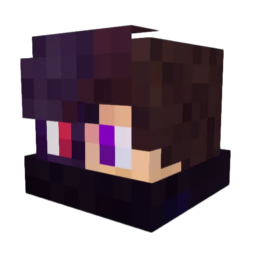 VemZik Minecraft avatar head, 3D render