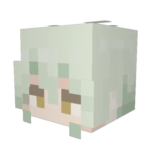 VenBOOZle Minecraft avatar head, 3D render