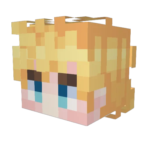 VenDawn Minecraft avatar head, 3D render