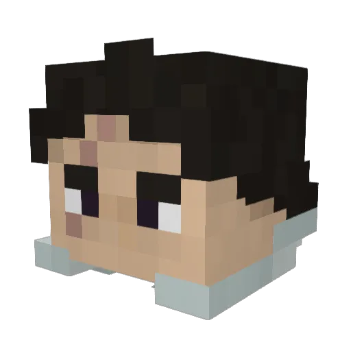 VenDun Minecraft avatar head, 3D render