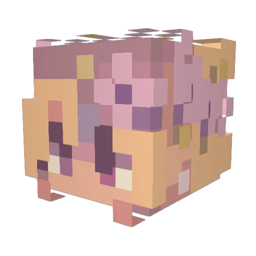 VenZuzia Minecraft avatar head, 3D render