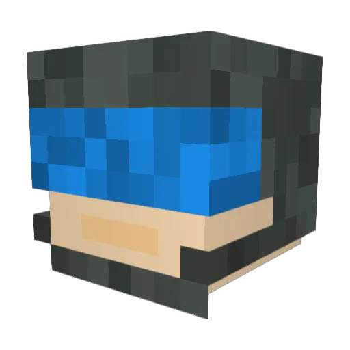 VenatorXD Minecraft avatar head, 3D render
