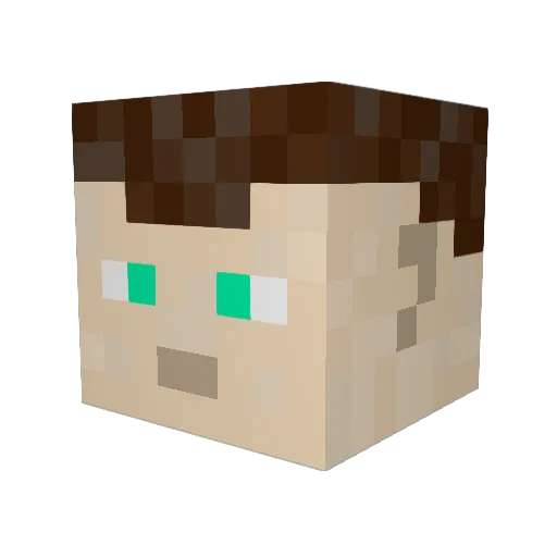Venator_II Minecraft avatar head, 3D render