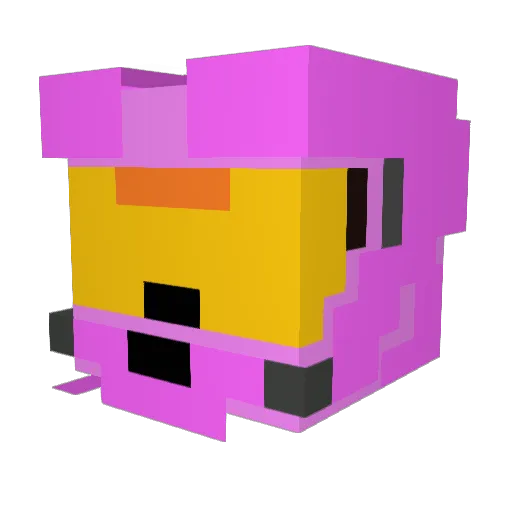 Venatrix_Pulchra Minecraft avatar head, 3D render