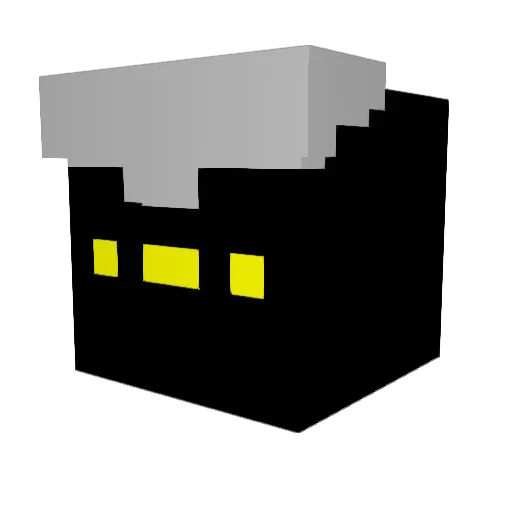 Venczu Minecraft avatar head, 3D render