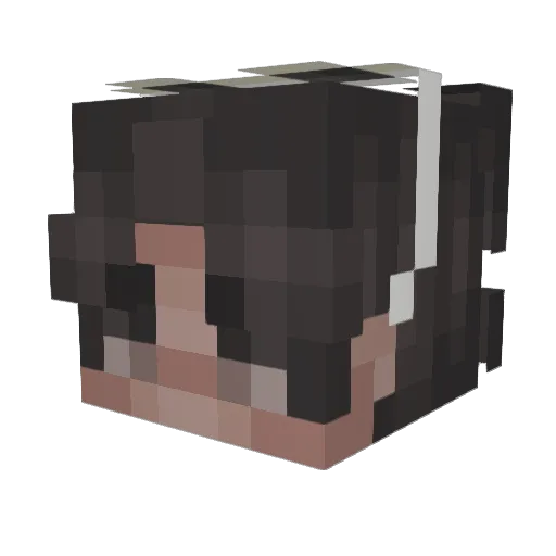 Vendance Minecraft avatar head, 3D render