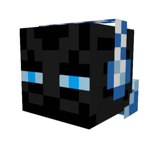 VendelF Minecraft avatar head, 3D render