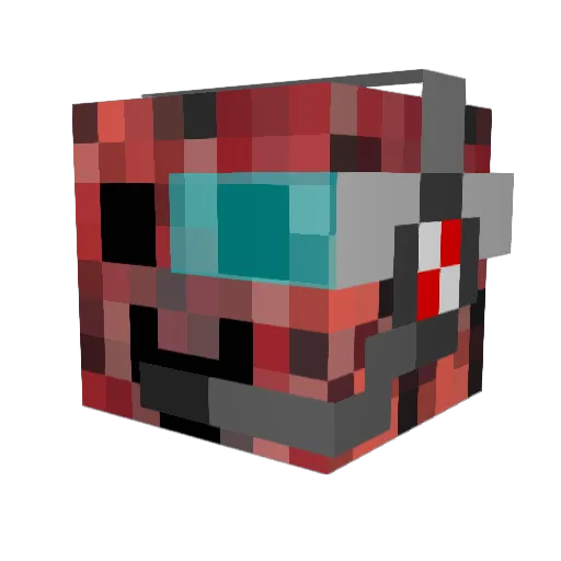 Vender202 Minecraft avatar head, 3D render