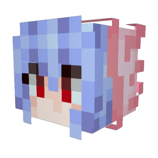 VendoNFTs Minecraft avatar head, 3D render