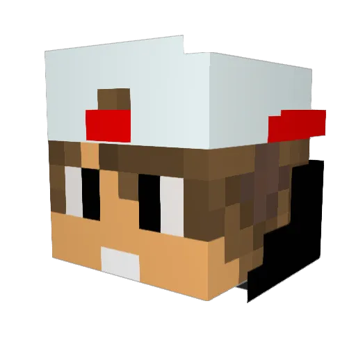 Vendrix_PT Minecraft avatar head, 3D render