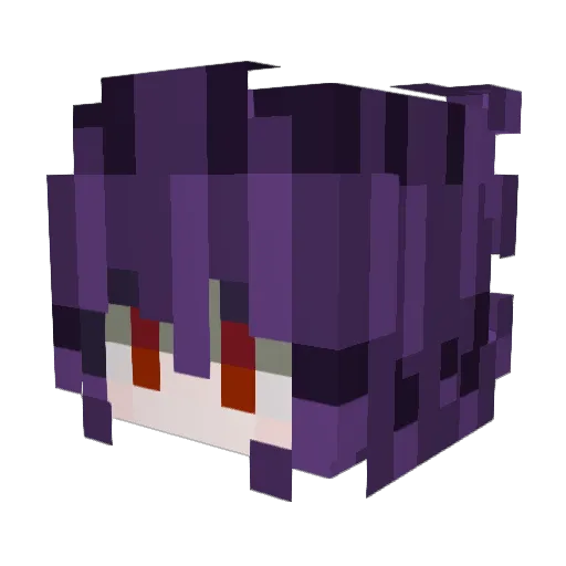 Vendryak Minecraft avatar head, 3D render