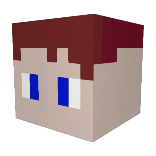 Vened50036 Minecraft avatar head, 3D render