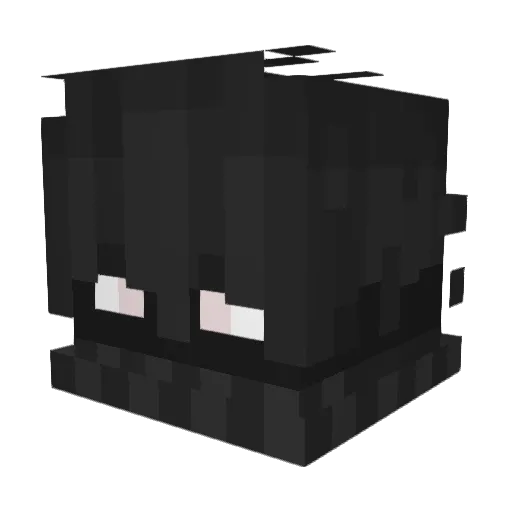 Venef Minecraft avatar head, 3D render