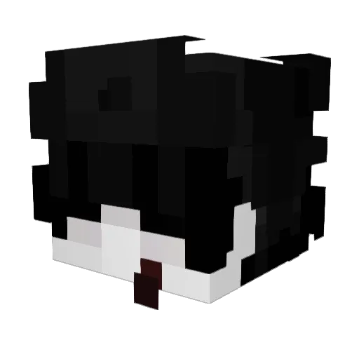 Venefiction Minecraft avatar head, 3D render