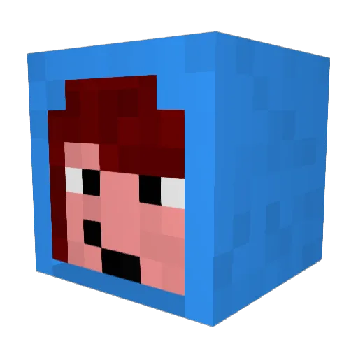 Venelya Minecraft avatar head, 3D render