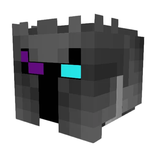 Venenator Minecraft avatar head, 3D render
