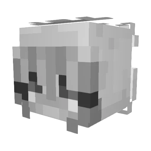 Venera___ Minecraft avatar head, 3D render