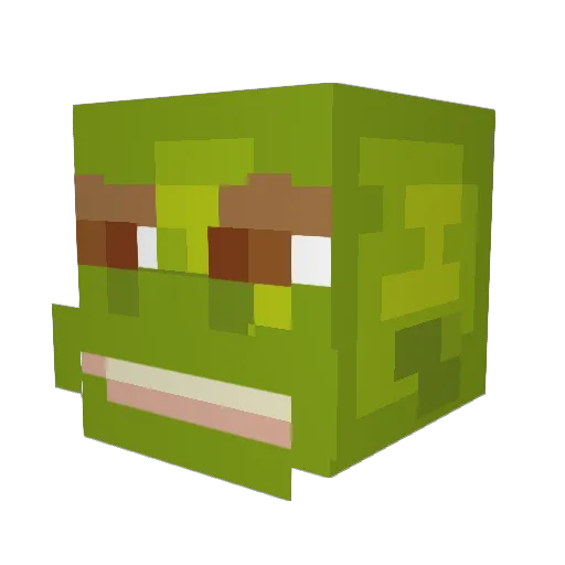 Veness2000 Minecraft avatar head, 3D render
