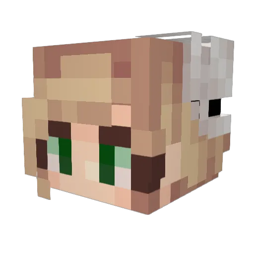 Venethica Minecraft avatar head, 3D render