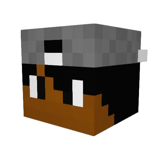 VenezuelanJesus Minecraft avatar head, 3D render