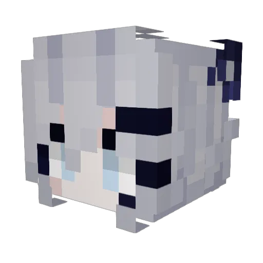 Venfex Minecraft avatar head, 3D render