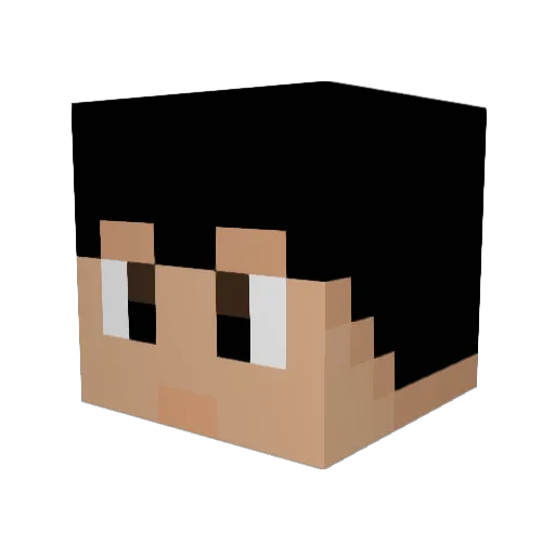 Vengador35 Minecraft avatar head, 3D render