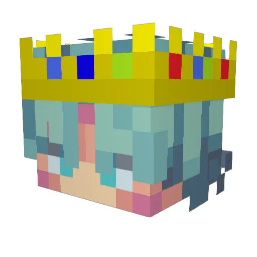 VengeanceOM Minecraft avatar head, 3D render