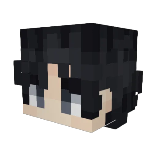 VengefulCloud Minecraft avatar head, 3D render