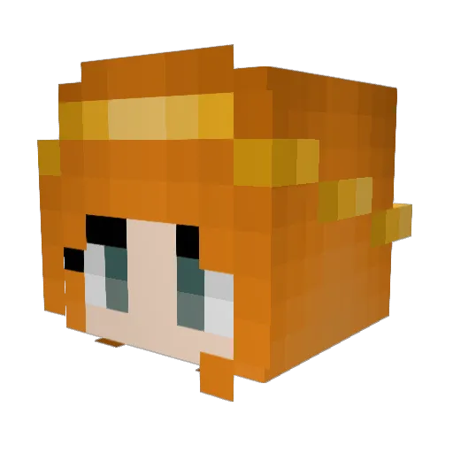 Vengelfe_e Minecraft avatar head, 3D render
