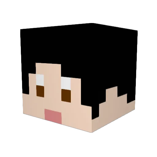 Vengence Minecraft avatar head, 3D render