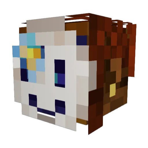 VengentSoul Minecraft avatar head, 3D render