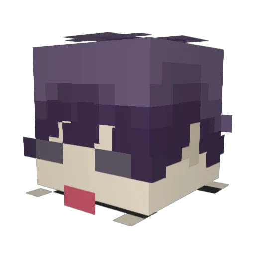 Venginus Minecraft avatar head, 3D render