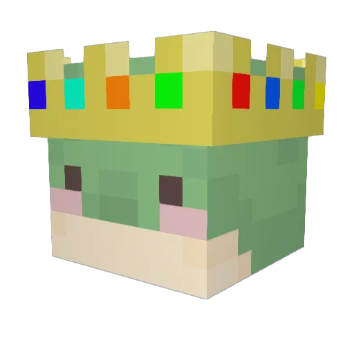 Venipedle Minecraft avatar head, 3D render