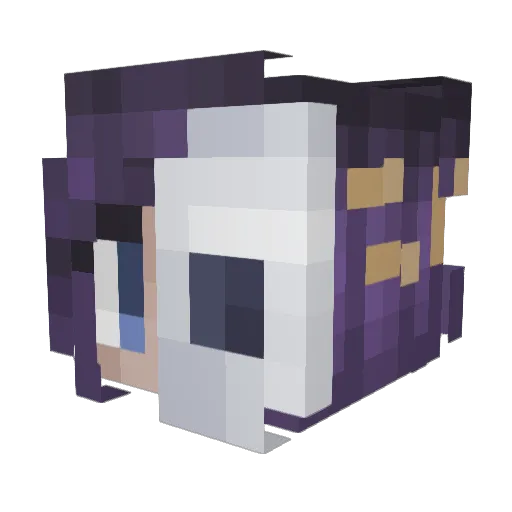 Venipher Minecraft avatar head, 3D render
