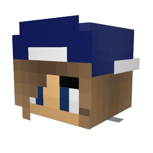 Venka_sp Minecraft avatar head, 3D render