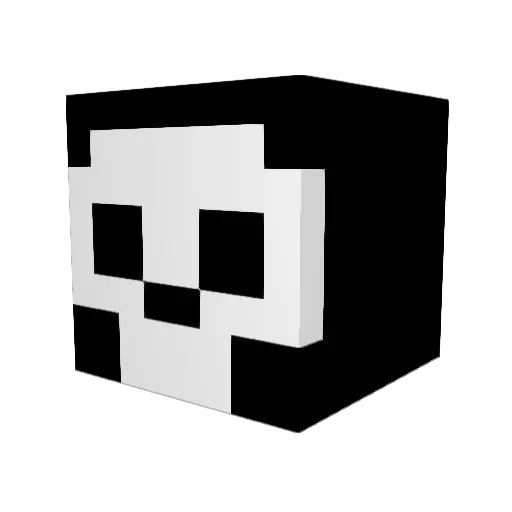 Venkmon Minecraft avatar head, 3D render