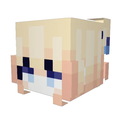 Venmouse Minecraft avatar head, 3D render