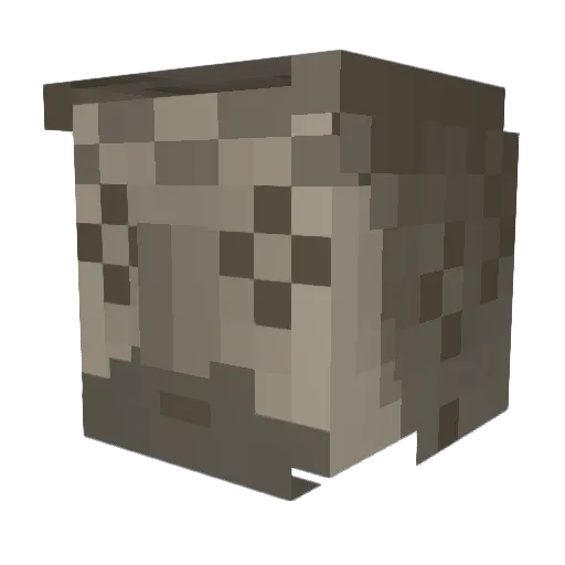 VennieD Minecraft avatar head, 3D render