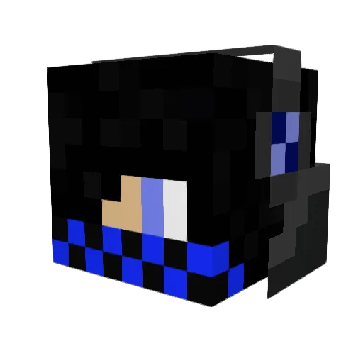 Venntexx Minecraft avatar head, 3D render