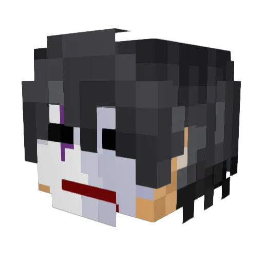 Venom14603 Minecraft avatar head, 3D render