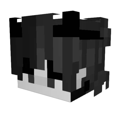 Venom31280 Minecraft avatar head, 3D render