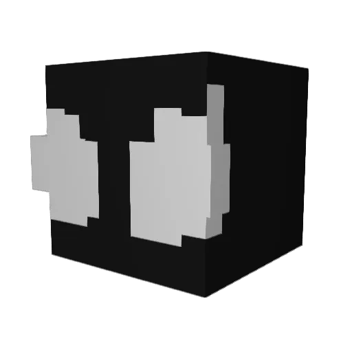 VenomArcon Minecraft avatar head, 3D render