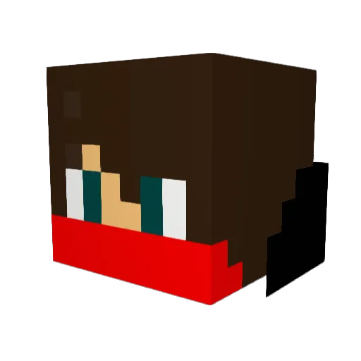 VenomAtrocity Minecraft avatar head, 3D render