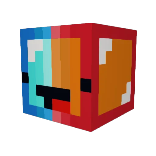 VenomBite1 Minecraft avatar head, 3D render