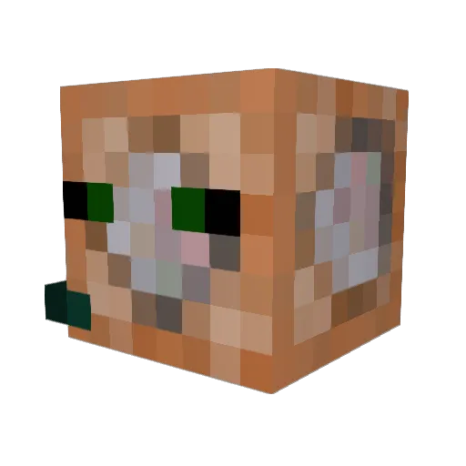 VenomFlyer Minecraft avatar head, 3D render