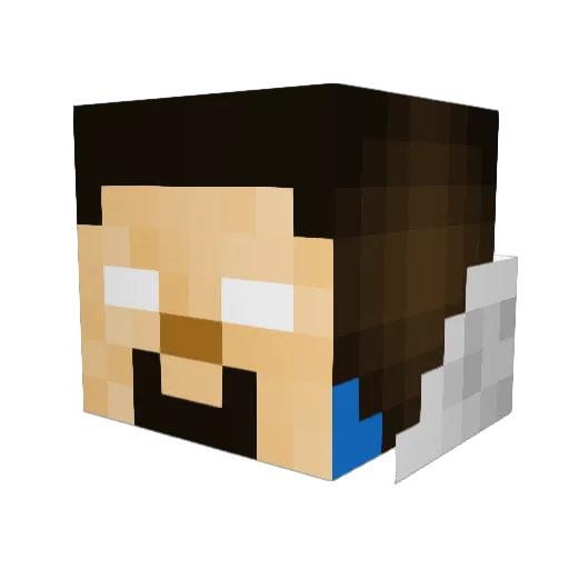 VenomIsHungry Minecraft avatar head, 3D render