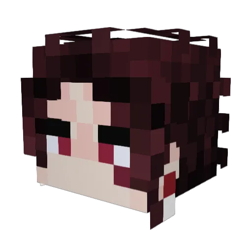 VenomNeverDies Minecraft avatar head, 3D render