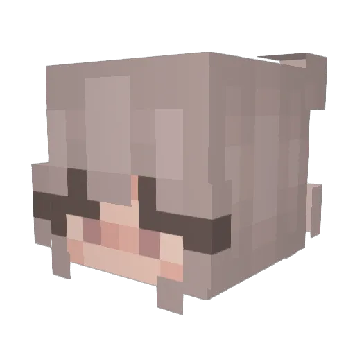 VenomPetal Minecraft avatar head, 3D render