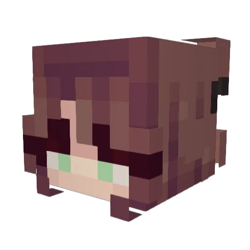 VenomShoppa Minecraft avatar head, 3D render