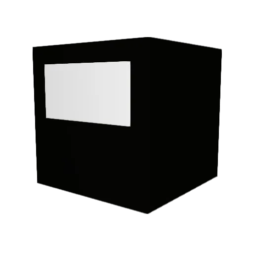 VenomTheEvil Minecraft avatar head, 3D render
